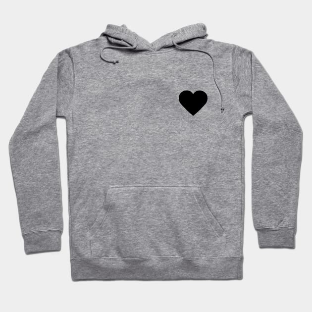 Black Heart Hoodie by Tiger Verse